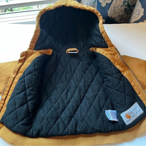 Carhartt Tan Hooded Jacket Size 12M - Picture 6 of 6